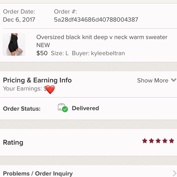 black knit pattern v neck sweater NWT - Picture 8 of 8